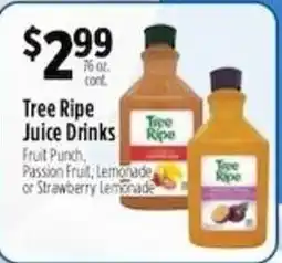 Pioneer Supermarkets Tree Ripe Juice Drinks offer