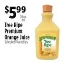 Pioneer Supermarkets Tree Ripe Premium Orange Juice offer
