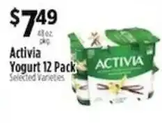 Pioneer Supermarkets Activia Yogurt offer
