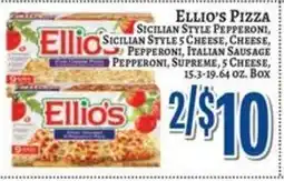 Trade Fair Supermarket Ellio's pizza offer