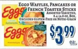 Trade Fair Supermarket Eggo waffles, pancakes or french toaster sticks offer