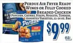 Trade Fair Supermarket Perdue air fryer ready wings or fully cooked breaded chicken offer