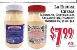 Trade Fair Supermarket La Ricura crema offer