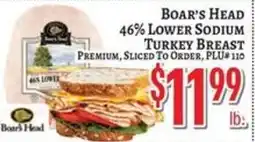 Trade Fair Supermarket Boar's Head 46% Lower Sodium Turkey Breast offer