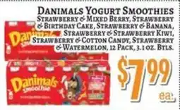 Trade Fair Supermarket Danimals yogurt smoothies offer