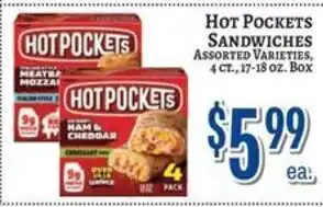Trade Fair Supermarket Hot pockets sandwiches offer