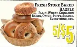 Trade Fair Supermarket Fresh Store Baked Bagels offer