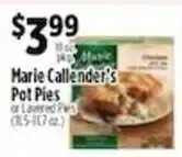 Pioneer Supermarkets Marie Callender's Pot Pies or Lavered Pies offer