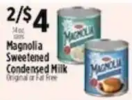 Pioneer Supermarkets Magnolia sweetened condensed milk offer