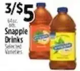 Pioneer Supermarkets Snapple Drinks offer
