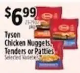 Pioneer Supermarkets Tyson Chicken Nuggets, Tenders or Patties offer