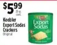 Pioneer Supermarkets Keebler Export Sodas Crackers Original offer