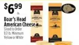 Pioneer Supermarkets Boar's Head American Cheese offer