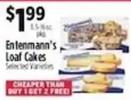 Pioneer Supermarkets Entenmann's Loaf Cakes offer