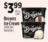 Pioneer Supermarkets Breyers Ice Cream offer