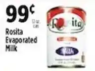 Pioneer Supermarkets Rosita Evaporated Milk offer