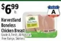 Pioneer Supermarkets Harvestland boneless chicken breast offer