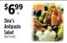 Pioneer Supermarkets Zina's Antipasto Salad offer