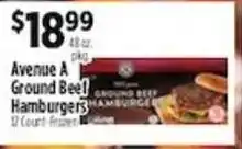 Pioneer Supermarkets Avenue A Ground Beef Hamburgers offer