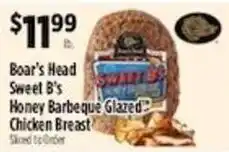 Pioneer Supermarkets Boar's Head Sweet B's Honey Barbeque Glazed Chicken Breast offer