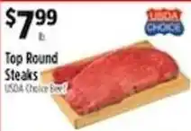 Pioneer Supermarkets Usda Choice Top Round Steaks offer