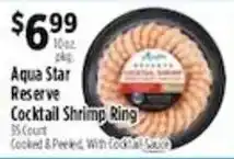 Pioneer Supermarkets Aqua Star Reserve Cocktail Shrimp Ring offer