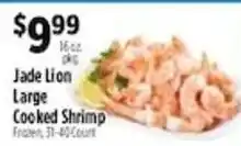 Pioneer Supermarkets Jade Lion large cooked shrimp offer