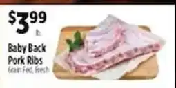 Pioneer Supermarkets Baby Back Pork Ribs offer