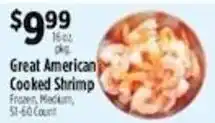 Pioneer Supermarkets Great American Cooked Shrimp offer
