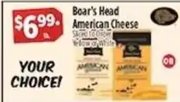 Pioneer Supermarkets Boar's Head American Cheese offer