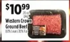 Pioneer Supermarkets Western Crown Ground Beef offer