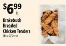 Pioneer Supermarkets Brakebush Breaded Chicken Tenders offer
