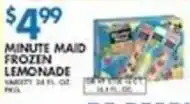 Associated Minute Maid frozen lemonade offer