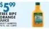 Associated Tree ripe orange juice offer