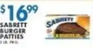 Associated Sabrett burger patties offer