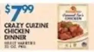 Associated Crazy Cuisine Chicken Dinner offer