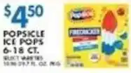 Associated Popsicle Ice Pops offer