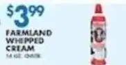 Associated Farmland Whipped Cream offer