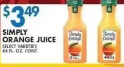 Associated Simply orange juice offer