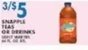Associated Snapple teas or drinks offer