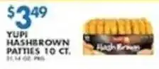 Associated Yupi hashbrown patties offer