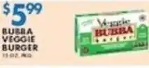 Associated Bubba veggie burger offer
