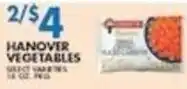Associated Hanover vegetables offer