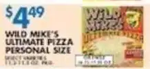 Associated Wild Mike's ultimate pizza offer
