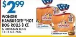 Associated Wonder hamburger hot dog rolls offer
