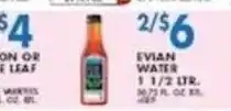 Associated evian water offer