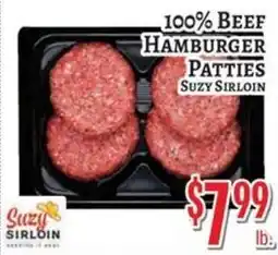Trade Fair Supermarket Suzy Sirloin 100% Beef Hamburger Patties offer