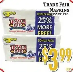 Trade Fair Supermarket Trade Fair napkins offer