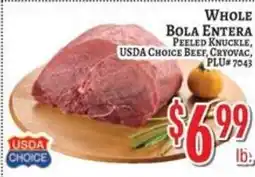 Trade Fair Supermarket Whole Bola Entera Peeled Knuckle, USDA Choice Beef offer