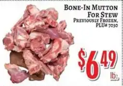 Trade Fair Supermarket Bone-In Mutton For Stew offer